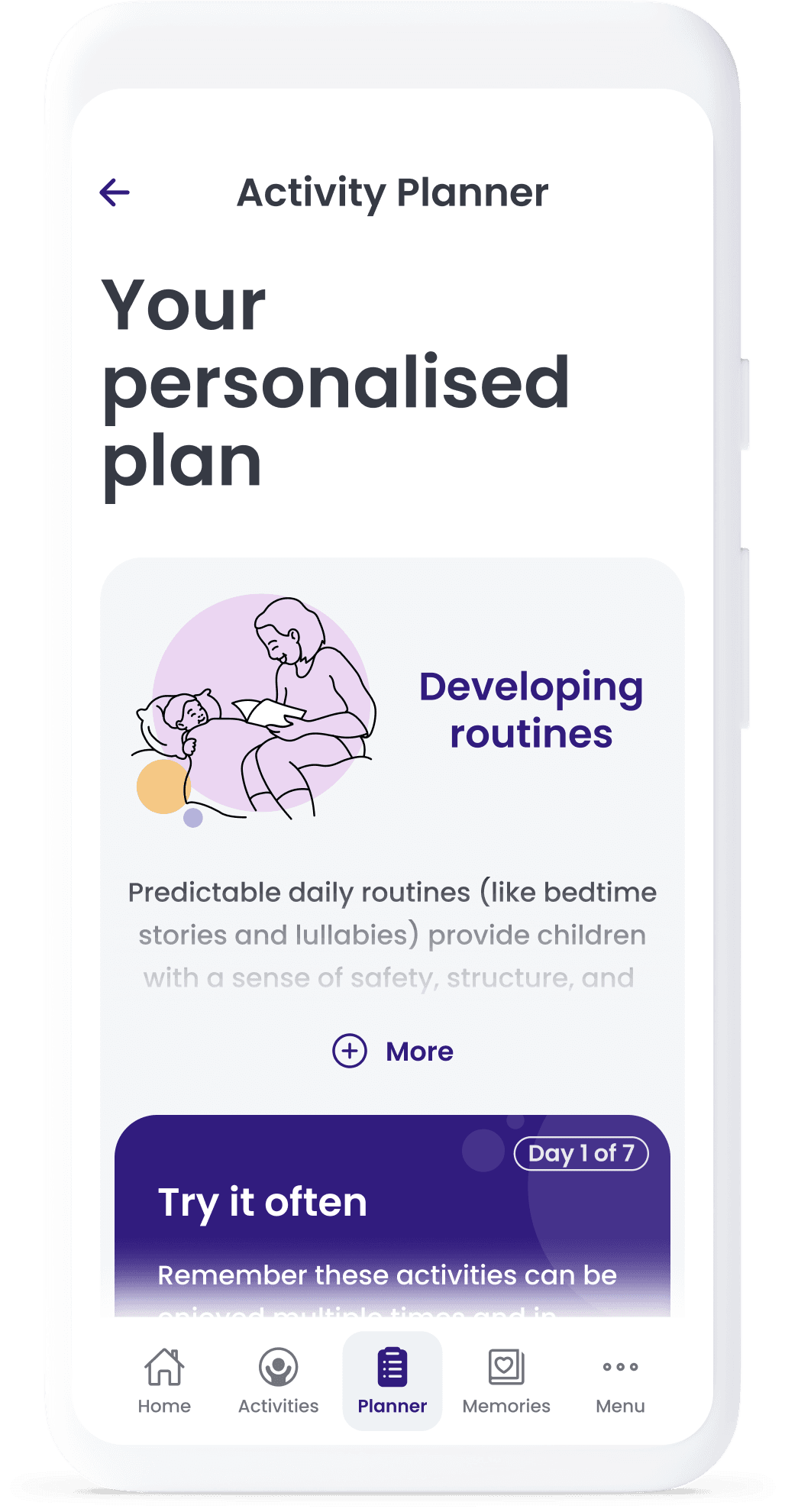 Showcase of activities